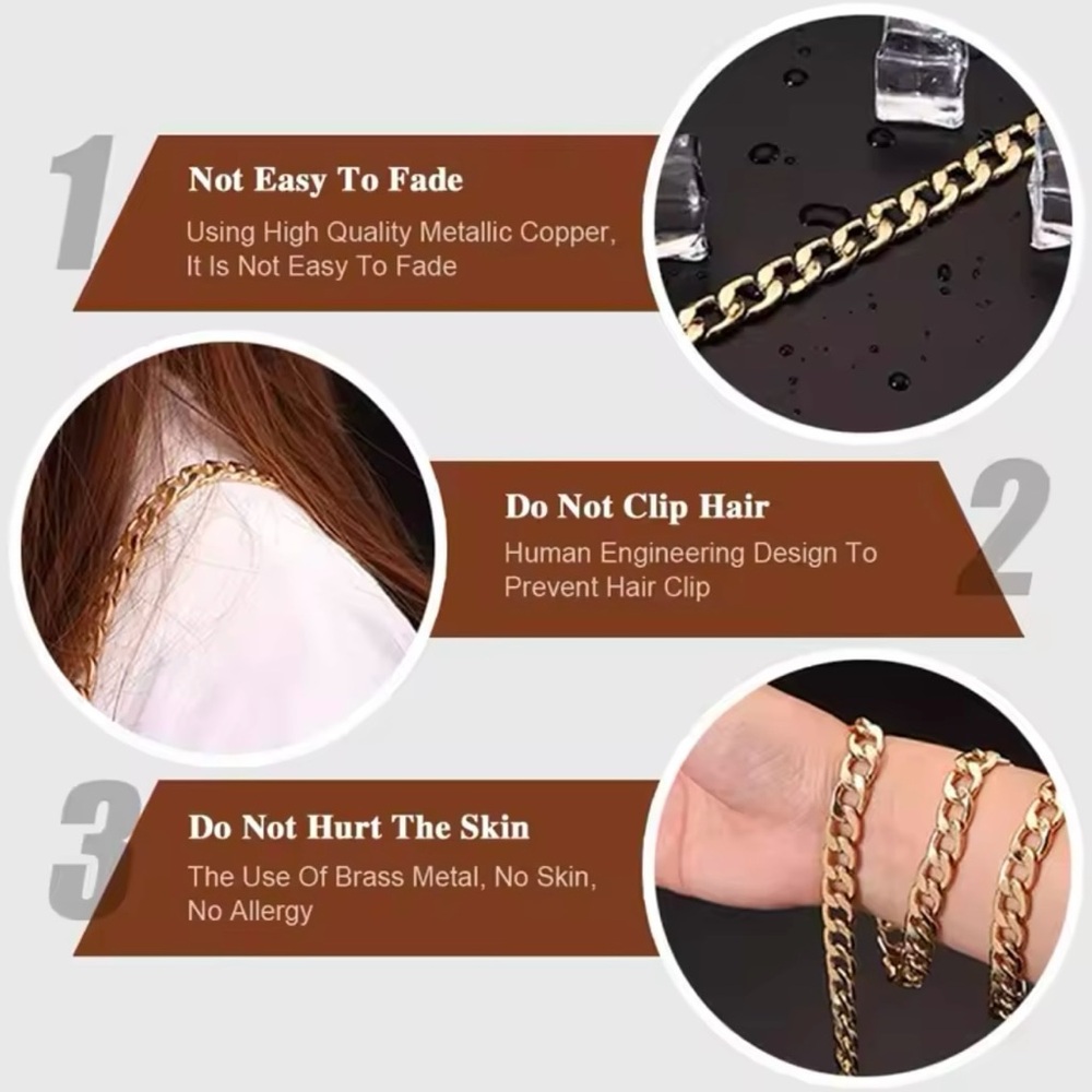 47 Inch Chain to Convert Bags/Wallets to Crossbody Bags - Picture 8 of 8